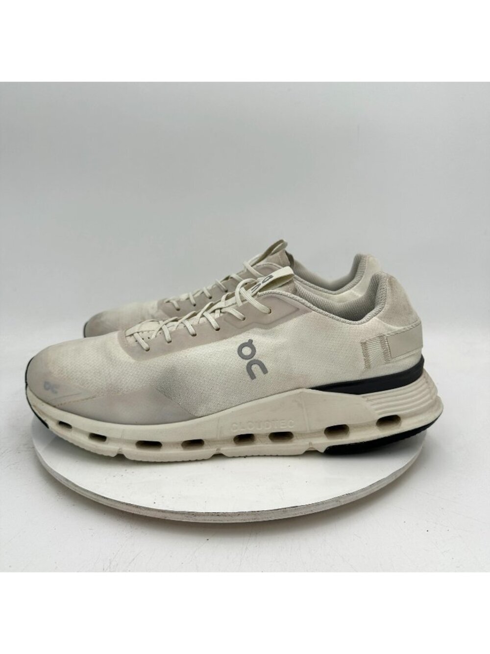 On Cloudnova Form Men Size 11.5 EU 46 White Eclipse Running Shoes Sneakers